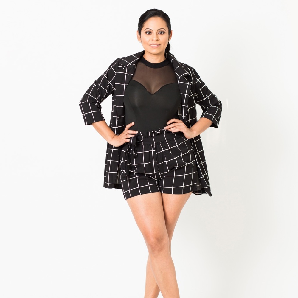 New 2 piece blazer and shorts set